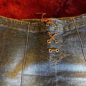 Classic Blue Denim Mini Skirt